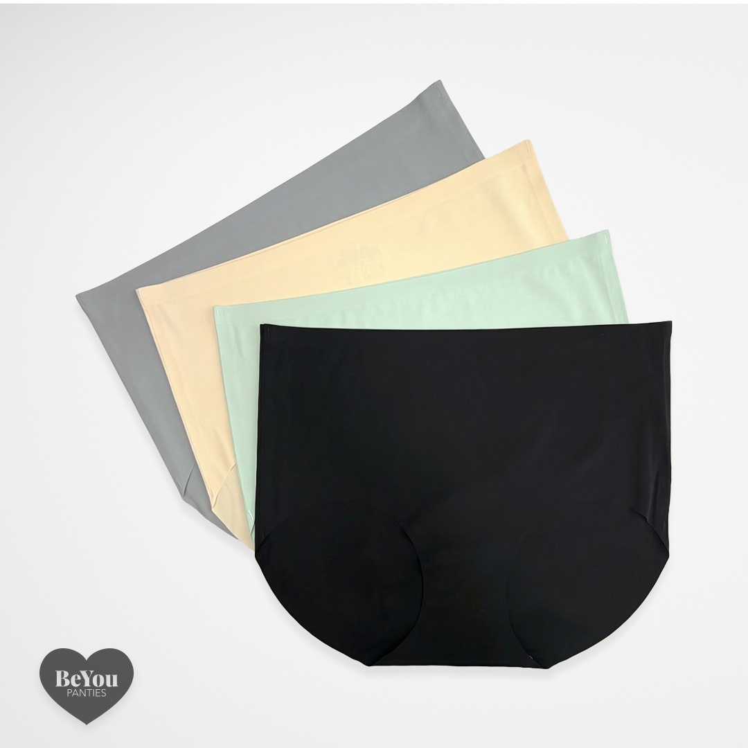 Pack de 4 Panties Sin Costuras de Talle Alto – Efecto Invisible