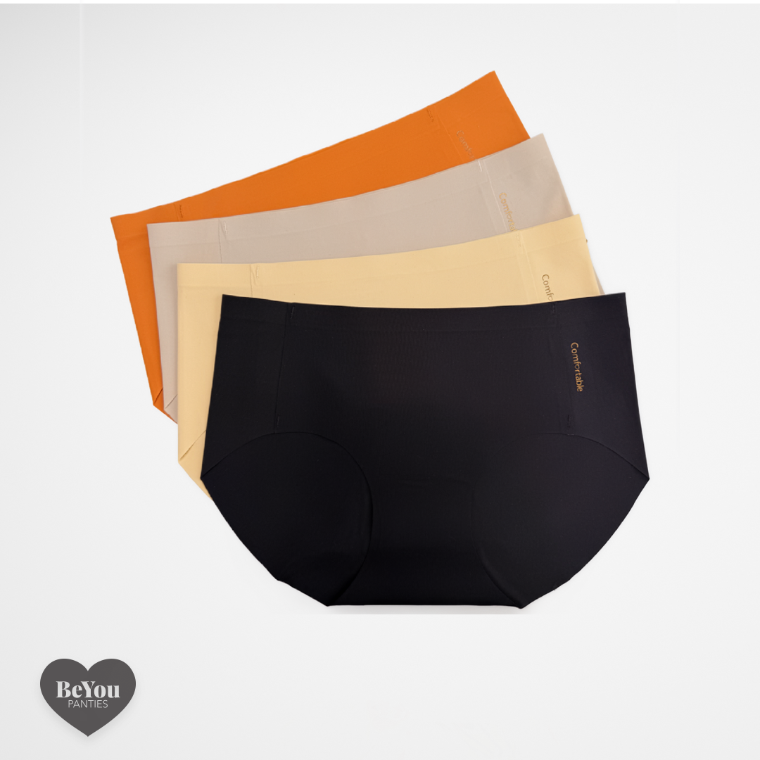 Pack de 4 Panties "Comfortable" Sin Costuras – Máximo Confort y Estilo