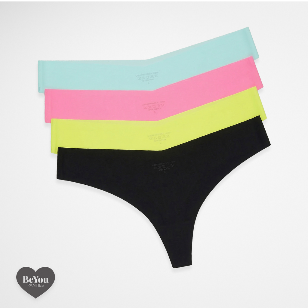 Pack de 4 Tangas Sin Costuras – Colores Vibrantes y Acabado Invisible