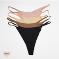 Pack de 4 Tangas de Tira Fina Sin Costuras – La Discreción Definitiva