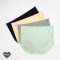 Panty Curvy Basic, Sin costuras. Talle medio / Bajo. Paquete Menta. 4 piezas.